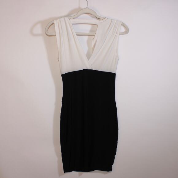 Y2K Lily Rose Black Bodycon Siren Mini Dress With Draped Cups Size S - Picture 1 of 5